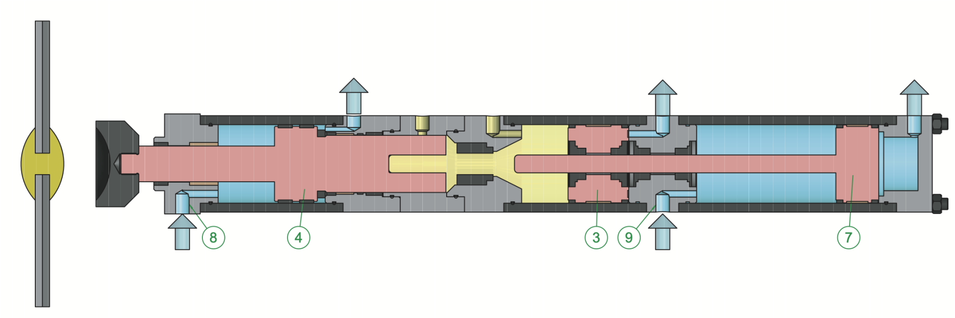 Partie 3 du fonctionnement des presses hydropneumatique EMG, course retour